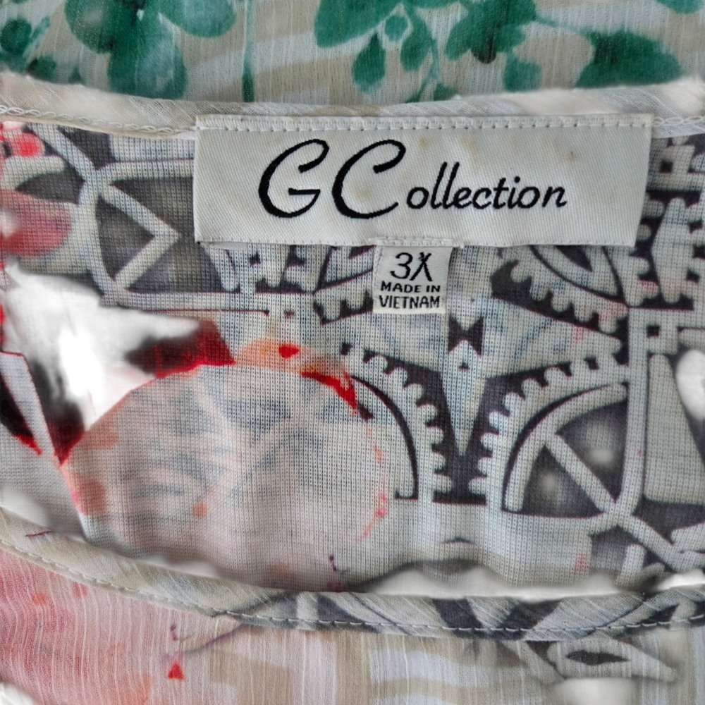 G Collection XL Floral Top Sleeves Fairycore, Whimsygoth, Boho Lined Blouse - Picture 6 of 9